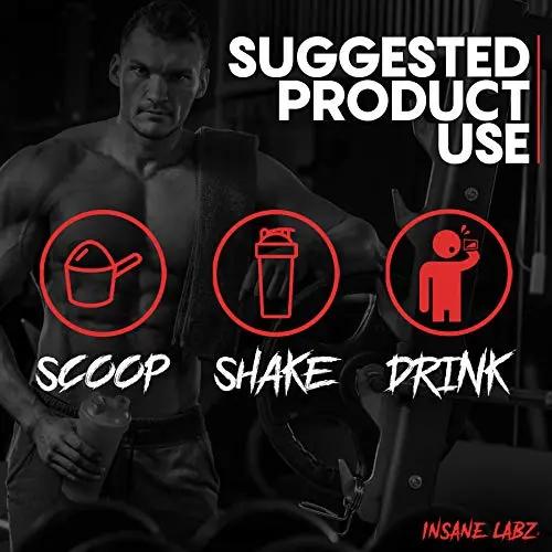 Insane Labz Redrum High Stim Pre Workout NO Booster Powder, Loaded with Beta Alanine Insane Labz