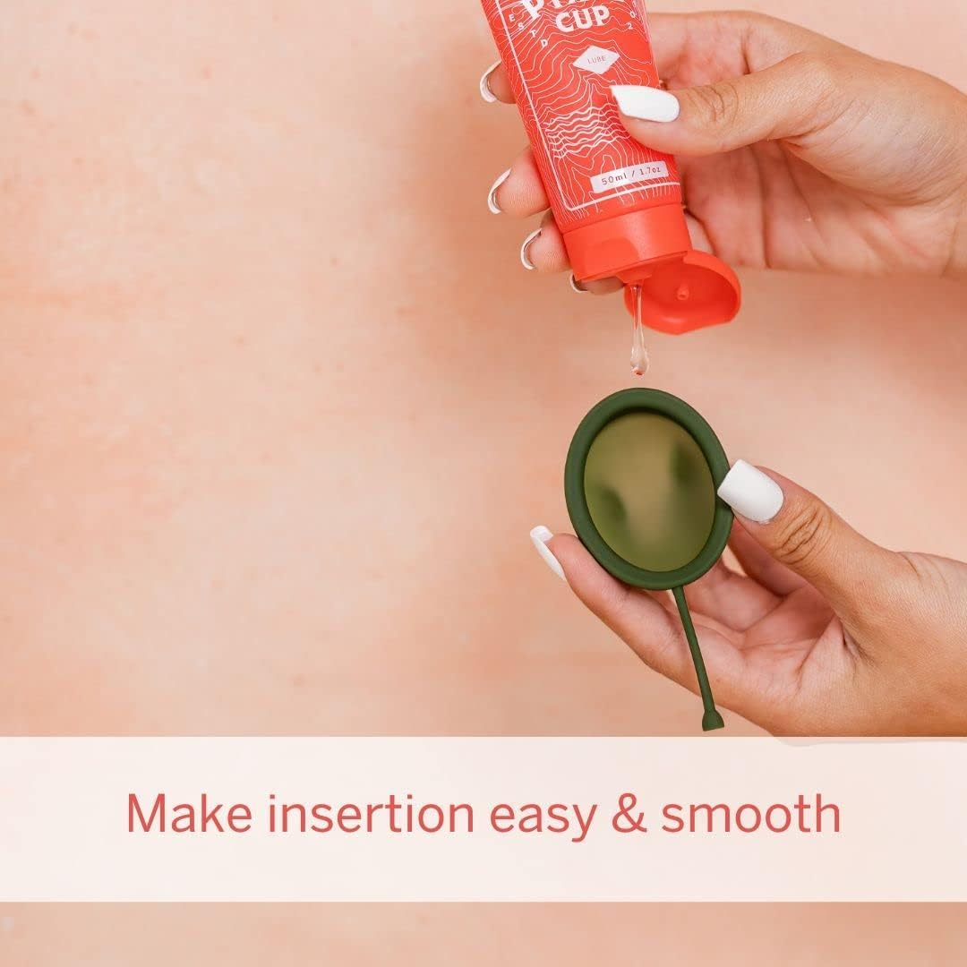 Pixie Menstrual Cup Lube - Make it Easy to Insert Your Period Cups - All Natural Water Based Lubricant Pixie Cup