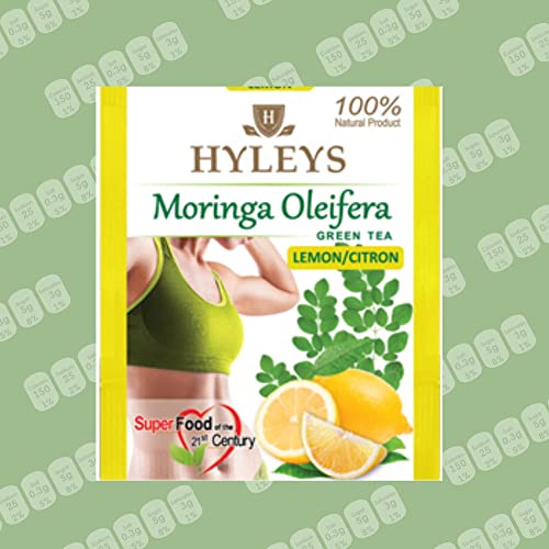 Hyleys Tea Moringa Oleifera with Lemon Flavor - 25 Tea Bags (Miracle Tree Tea) HYLEYS