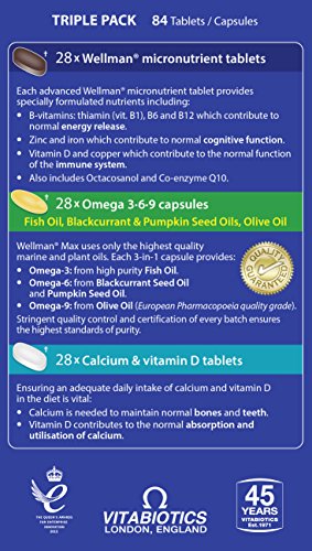 Vitabiotics Wellman Max - 84 Tablets/Capsules Vitabiotics