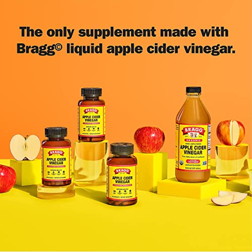 Bragg Apple Cider Vinegar Capsules - Vitamin D3 & Zinc - 750mg of Acetic Acid – Immune Bragg