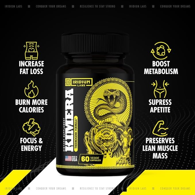 Iridium Labs Kimera Thermogenic Fat Burner - Weight Loss Supplement & Energy Booster Iridium Labs