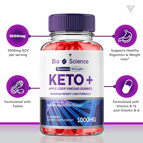 (2 Pack) BioScience Keto ACV Gummies Advanced Weight Loss, Bio Science Keto Gummies