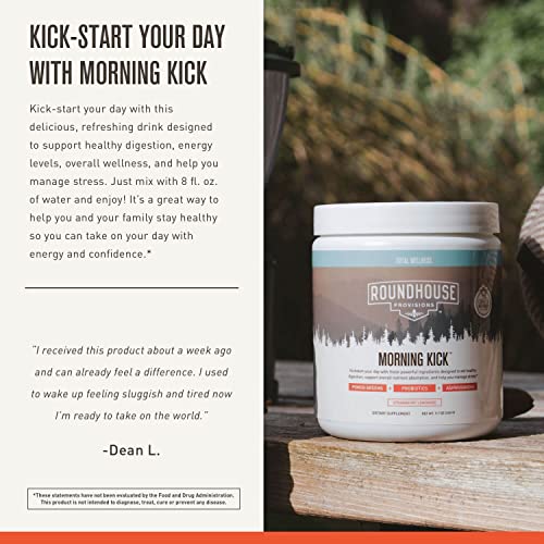 ROUNDHOUSE PROVISION Morning Kick, Powder Supplement for Healthy Digestion ROUNDHOUSE PROVISION