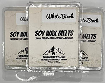 Environment Loop Wax Melt Cubes, 3 Pack of 2.3 OZ Soy Wax Melts for Warmers, Maximum Scent 