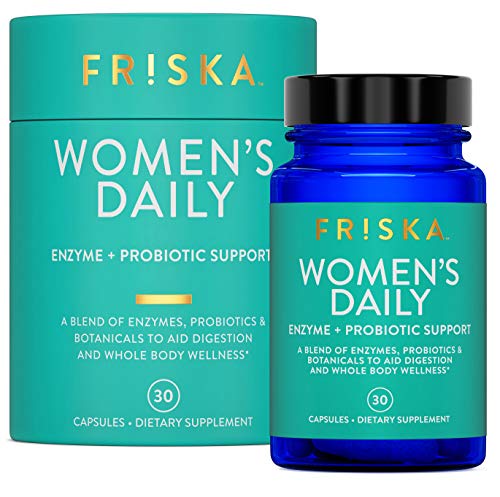 FRISKA Women’s Daily Digestive Enzyme and Probiotics Supplement