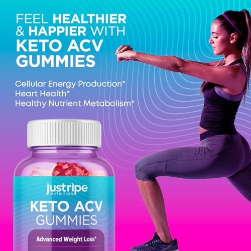 Keto Acv Gummies - Keto Gummies Apple Cider Vinegar - Weight Fat Management Loss Just Ripe Nutrition