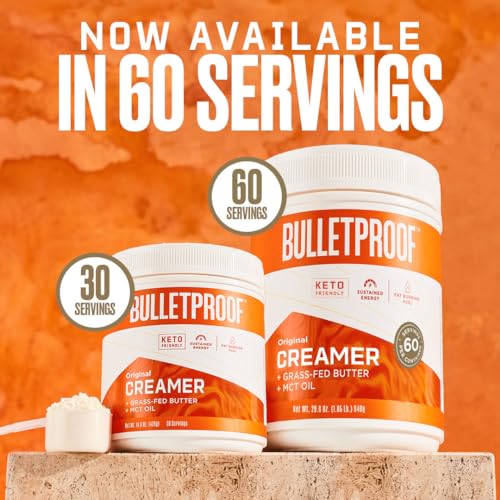 Bulletproof French Vanilla Creamer, 14.8 Ounces, Keto Coffee Creamer with MCT Oil Bulletproof
