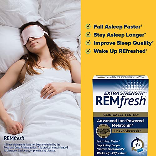 REMfresh 2mg Advanced Melatonin Sleep Aid Supplement (36 Caplets) REMfresh