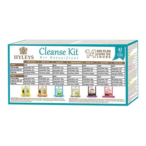 HYLEYS Tea 14 Days Cleanse Kit - 42 Tea Bags (100% Natural, Sugar Free, Gluten Free HYLEYS
