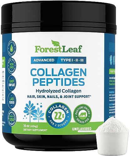 Collagen Peptides Powder Unflavored - Hydrolyzed Collagen Protein Powder