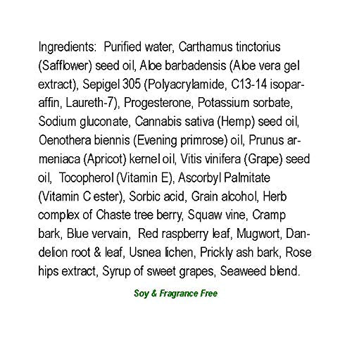 Natural Radiance Progesterone with Herbs One 8 oz. Pump Bottle. - Made in The USA Natural Radiance