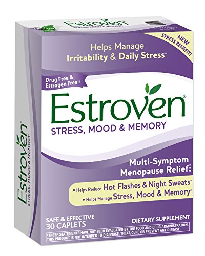 Estroven Stress Plus Mood & Memory | Menopause Relief Dietary Supplement | Safe Multi-Symptom Relief Estroven