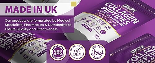 Premium Collagen Powder (Type I, III) Hydrolysed Bovine Collagen Peptides Powder - Halal Certified ONYX INGREDIENTS 101