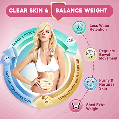 Probiotics for Women Probiotic Powder Supplement - Prebiotics and Probiotics for Weight Loss NATURE TARGET