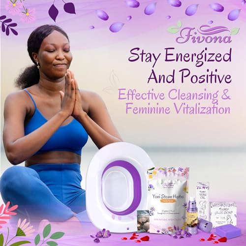 FIVONA Yoni Care Kit 4 in 1 - pH Balanced Natural Yoni Oil, Herbal Bar Soap for Feminine V Wash, Detox FIVONA
