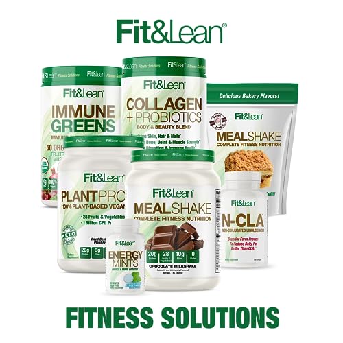 Fit & Lean Meal Shake, Fat Burning Meal Replacement, Protein, Fiber, Probiotics, Vanilla Fit & Lean