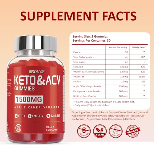 DDUYIE Keto ACV Gummies Advanced Weight Loss - 1500mg Keto ACV Gummies DDUYIE