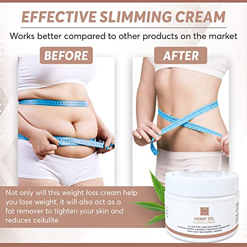 Full Body Hemp oil Slimming Hot Cream - Weight Loss Fat Burning Inch Reducing Heath Secret