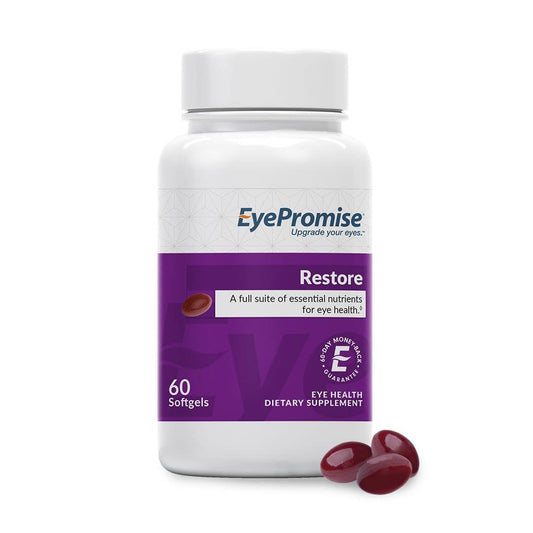 EyePromise Restore Supplement - 60 Softgel Capsules Containing Lutein