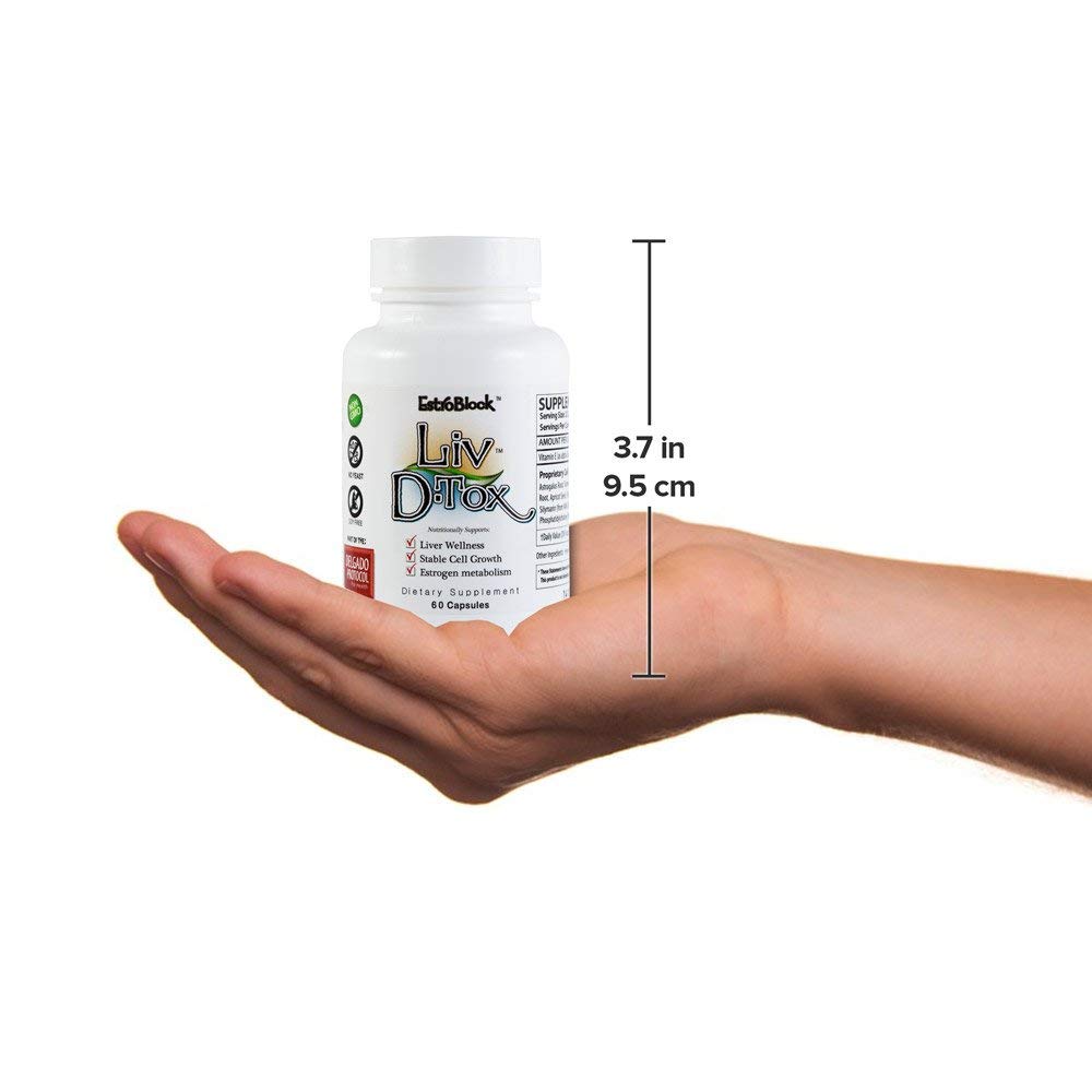 Liv D-Tox - 60 Capsules - Liver Detox and Cleanse Support Health Supplement, with Turmeric The Delgado Protocol for Health