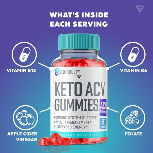 Slimsculpt Keto ACV Gummies Advanced Weight Loss, Slim Sculpt Keto + ACV Apple Cider Fyvus