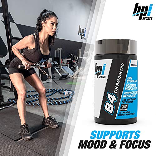 BPI Sports B4 – Extra-Strength Fat Burner – Keto-Friendly – Appetite Suppressant – Caffeine BPI Sports