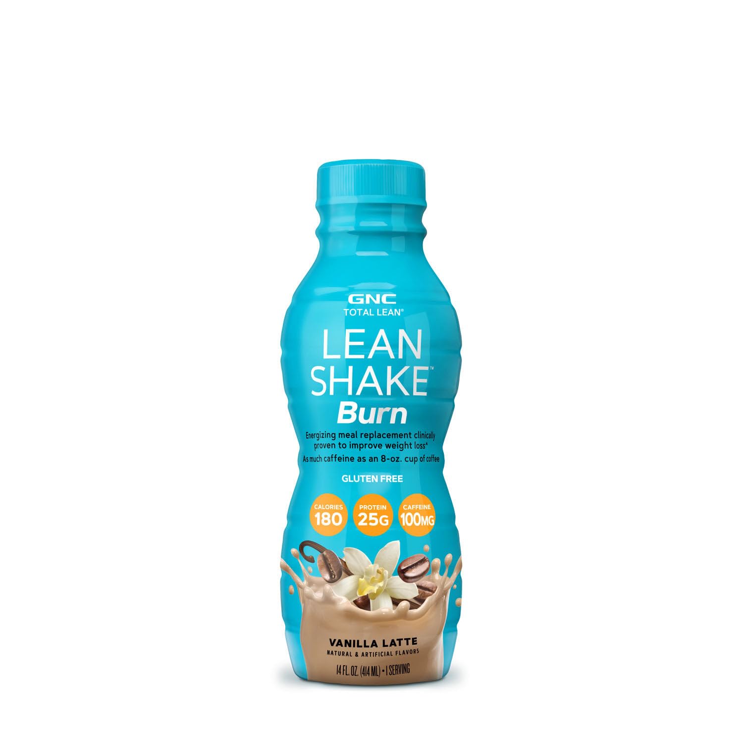 GNC Total Lean Lean Shake Burn - Vanilla Latte - 12 Bottles GNC