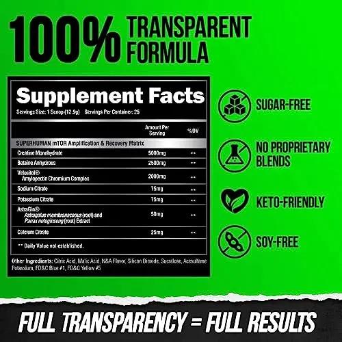 ALPHA LION Superhuman Pre Workout Powder & Post Workout Recovery Bundle, Sustained