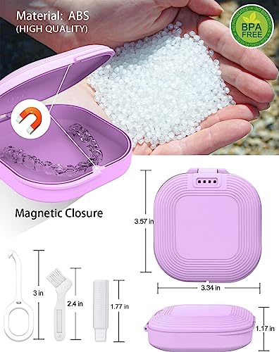 HEMILAB® Retainer Case, Slim Aligner Case with Vent Holes, Compatible with Invisalign HEMILAB