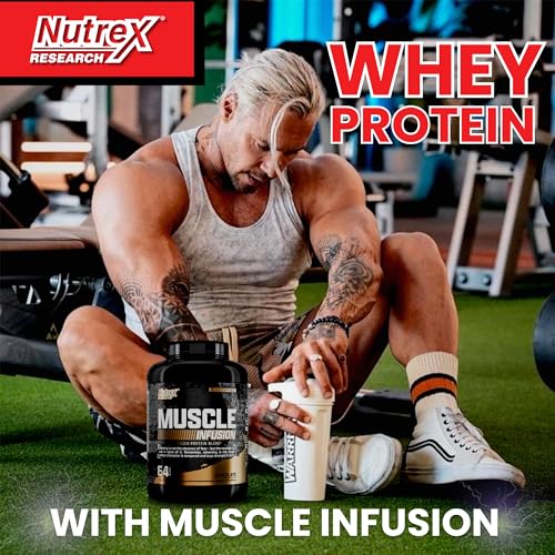 Nutrex Research Whey Protein Powder, Chocolate Muscle Infusion Whey Isolate w/EAA Nutrex Research
