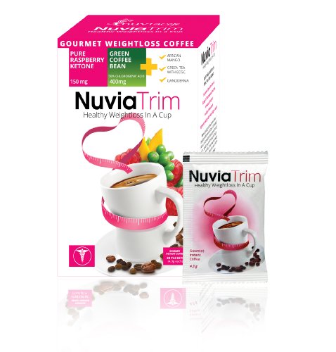 Nuvia Trim - Gourmet Instant Coffee for Weight Loss, with Garcinia Cambogia, Raspberry Nuvia