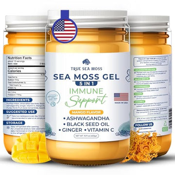 TrueSeaMoss Wildcrafted Irish Sea Moss Gel – Nutritious Raw Seamoss Rich in Minerals