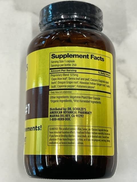 Dr. Schulze's Intestinal Formula #1 | All Natural Bowel Cleanse | Promotes Regular Dr. Schulze's