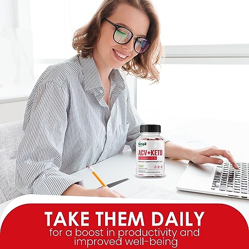 Nutrocell Simpli Health ACV Ketos Gummies Keto Apple Cider Vinegar 1050mg Nutrocell