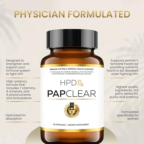 HPD Rx PAPCLEAR Physician Formulated | All Natural HPV Immune Support Supplement HPD Rx