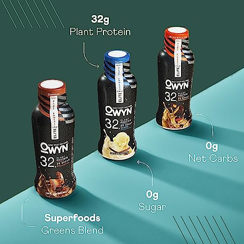 Pro Elite Vegan Plant-Based High Protein Keto Shake, No Nut Butter Cup, Zero Sugar OWYN Only What You Need