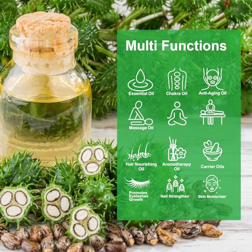 ALIVER Jamaican Black Castor Oil (2 Pack), Jamaican Castor Oil Organic Cold Pressed Unrefined ALIVER