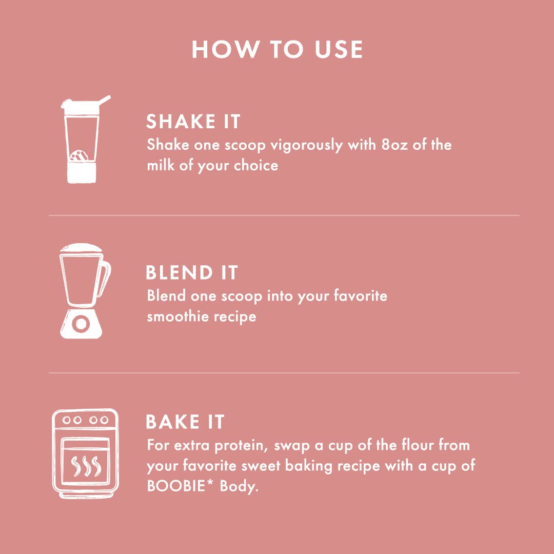 Boobie Body Organic Superfood Plant-Based Protein Shake, Chocolate Bliss, [23.4oz, 1 Tub] Boobie Brands