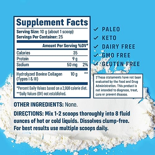 NativePath Collagen Peptides Protein - Hydrolyzed Type 1 & 3 Collagen Powder for Skin NativePath