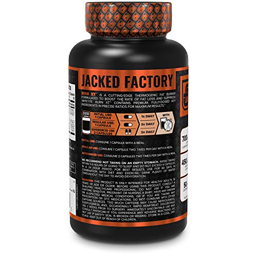Jacked Factory Burn-XT for Men & Women - Improve Focus & Increase Energy - Premium Jacked Factory
