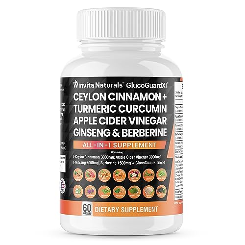 Ceylon Cinnamon 3000mg Apple Cider Vinegar 3000mg Turmeric 2000mg Panax Ginseng 