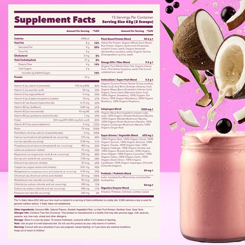 Ka’Chava All-In-One Nutrition Shake Blend, Coconut Acai, 85+ Superfoods, Nutrients Ka'Chava