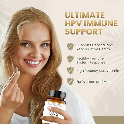 HPD Rx ONE Immunity Boost Multivitamin HPV Supplements for Women and Men HPD Rx
