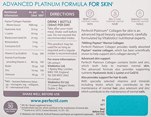 Perfectil Platinum Collagen for Skin 10 x 50 ml Perfectil