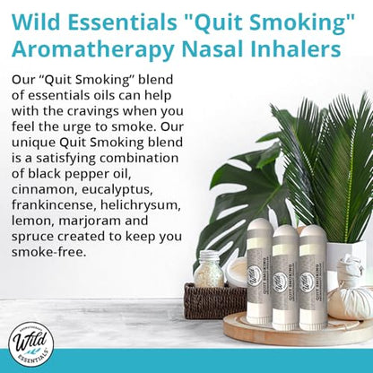 Wild Essentials 3 Pack of Quit Smoking Aromatherapy Nasal Inhalers Made