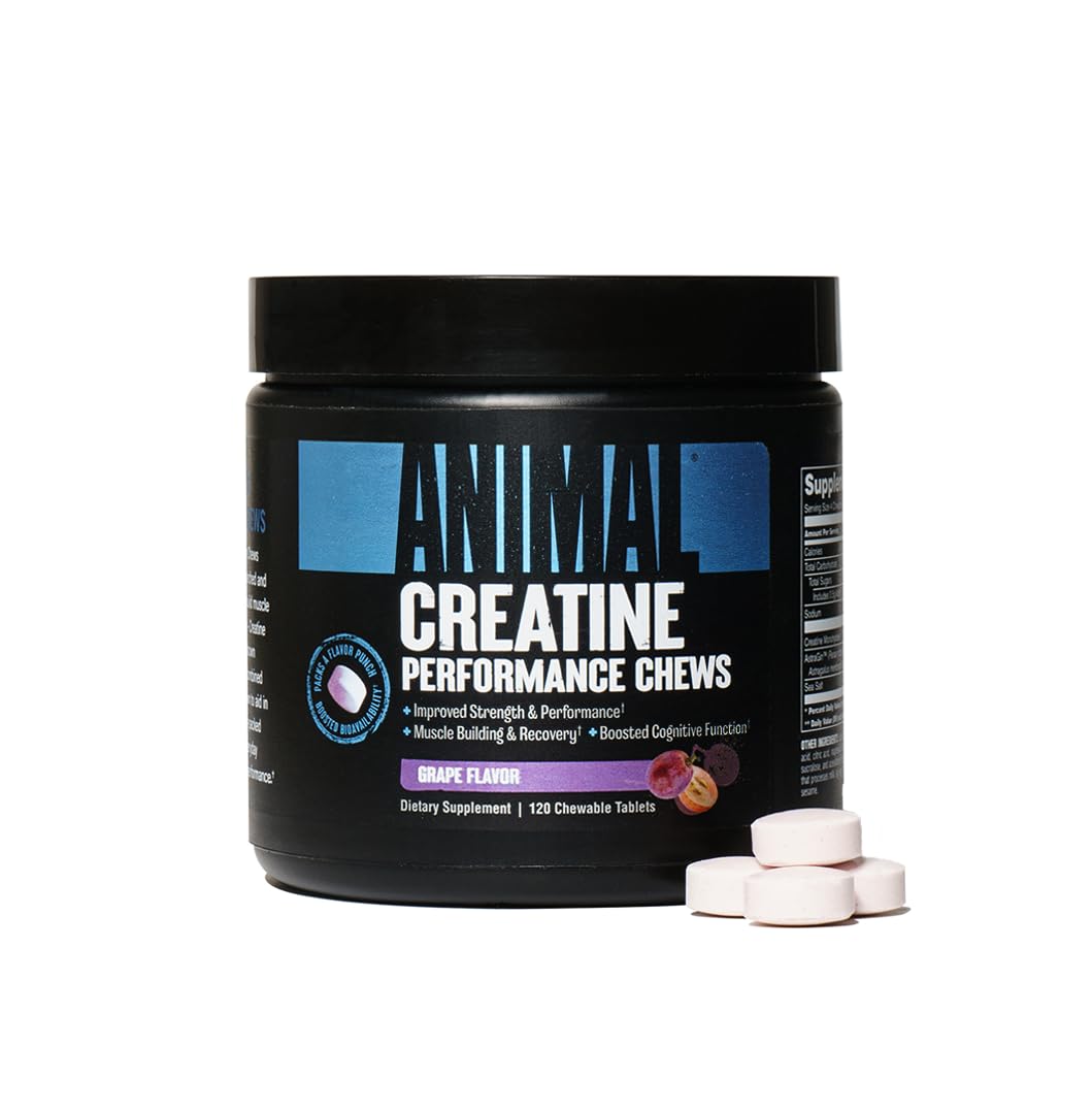 Animal Creatine Chews Tablets - Enhanced Creatine Monohydrate with AstraGin Animal