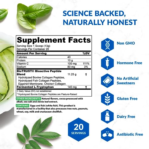 BioTrust Ageless Multi Collagen Peptides Powder – 5 Types (I, II, III, V, X) – Hydrolyzed BioTrust