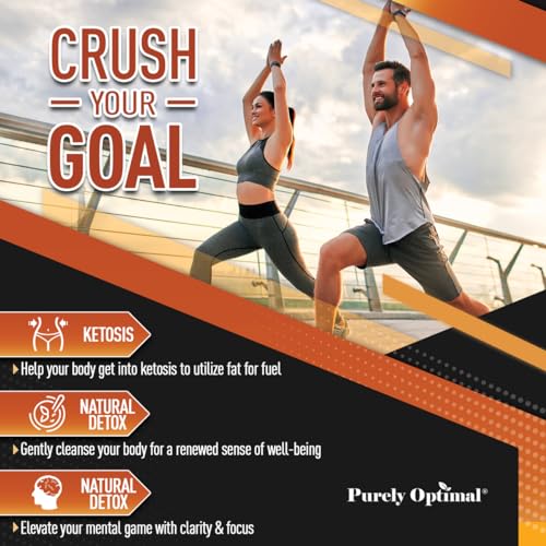 Purely Optimal Keto BHB + Apple Cider Vinegar Capsules with The Mother - Keto Diet Purely Optimal