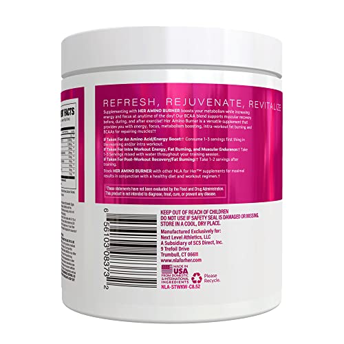 Her Thermogenic Amino Women's Pre Post & Intra Workout Booster (Strawberry Kiwi,30 Servings)